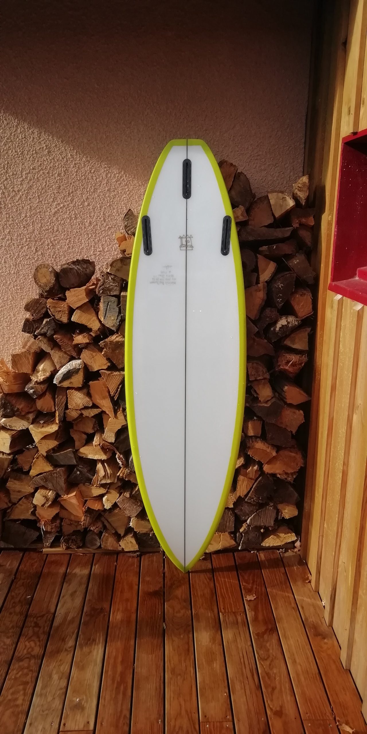 perf programme bottom primitive surfboard